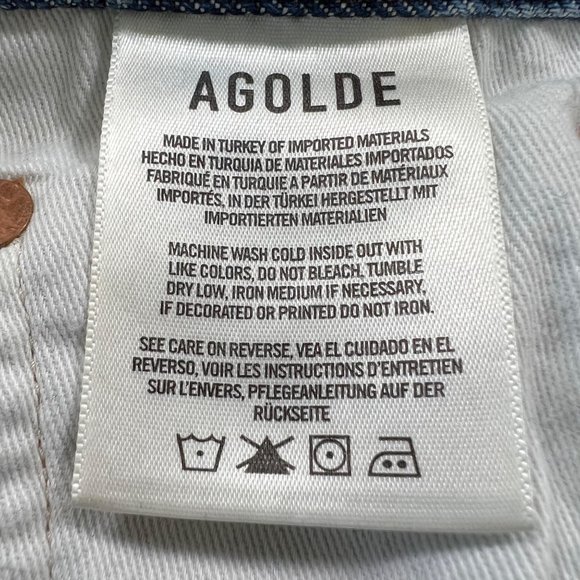 AGOLDE Riley High Rise Straight Crop Jeans in Veto Size 26 - Picture 8 of 14